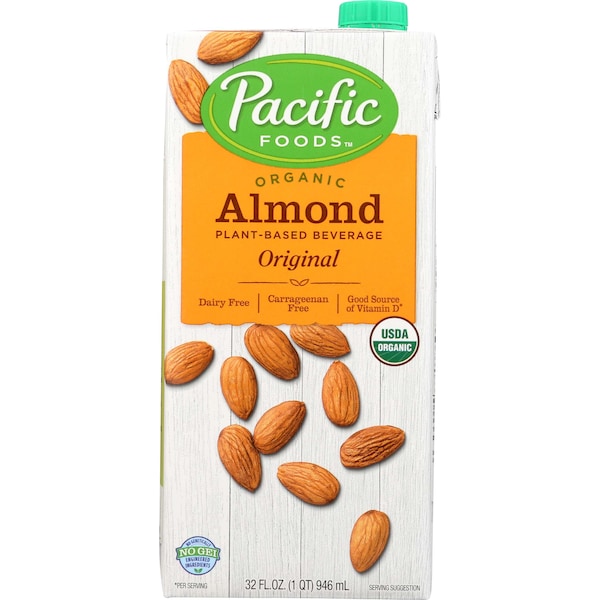 Pacific Foods Pacific Foods Organic Original Almond Milk 32 fl. oz. Carton, PK12 06500 - main